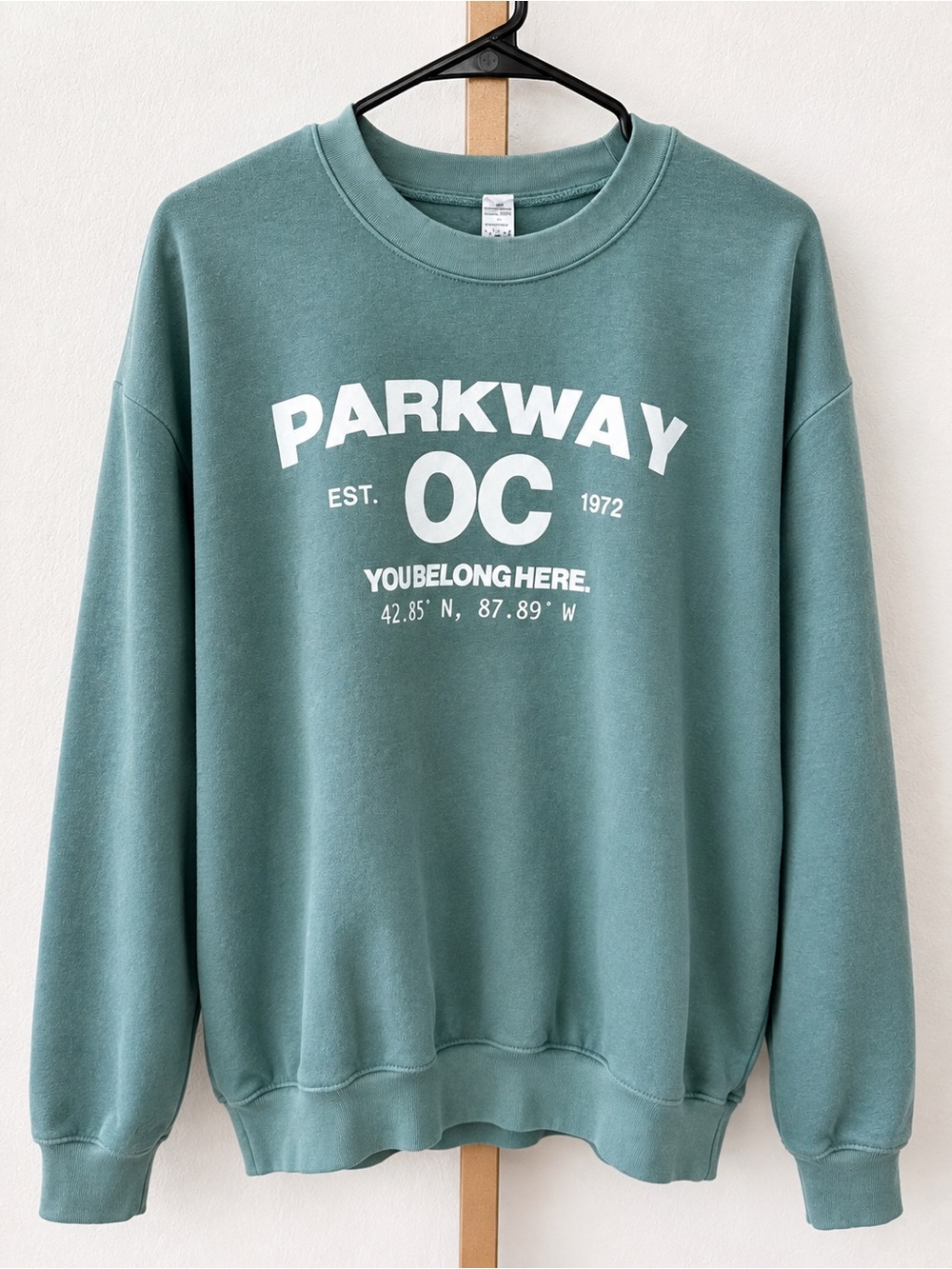 American Apparel Teal Parkway OC Crewneck Sweatshirt